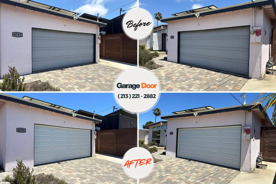Before and after: garage door spring repair Broadview Heights, OH